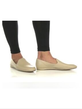 Vince Paz Venetian Loafer Smooth Leather Slip On Flats Griege Nude 8